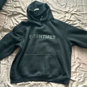 New Large essentials black hoodie (price is negotiable)